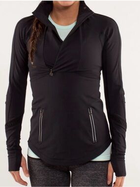 Lululemon Black Run Reflect Pullover
